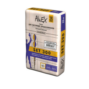 Плиточный цементный клей для керамической плитки AlinEX «SET 300» 25 кг - INVENTAR