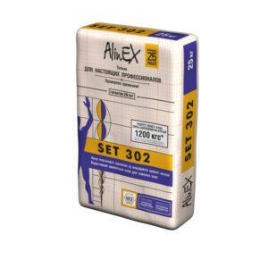 Цементный клей для тяжелой плитки AlinEX «SET 302», 25 кг
